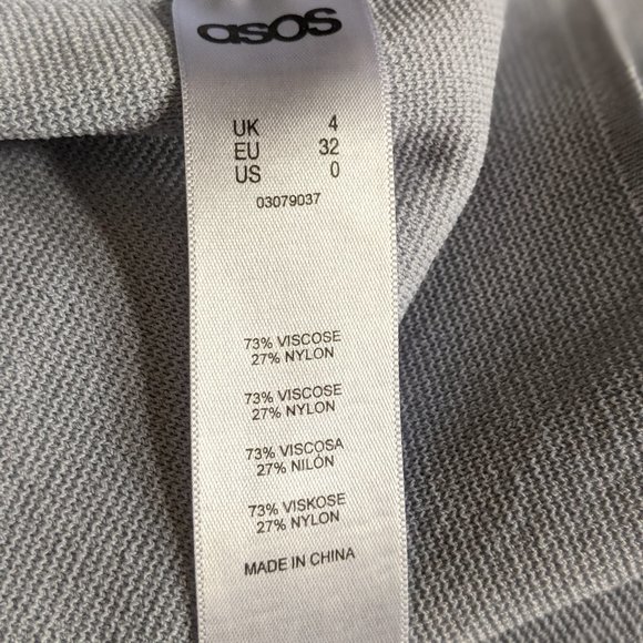 ASOS Petite Embellished Knit Cropped Top 0 Blue - Picture 8 of 9